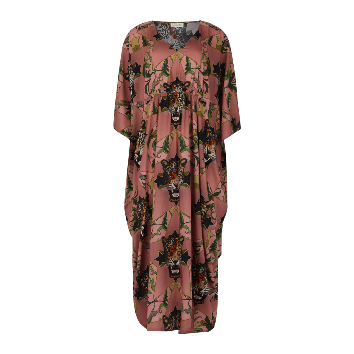 Starlight Leopard Kaftan Dress
