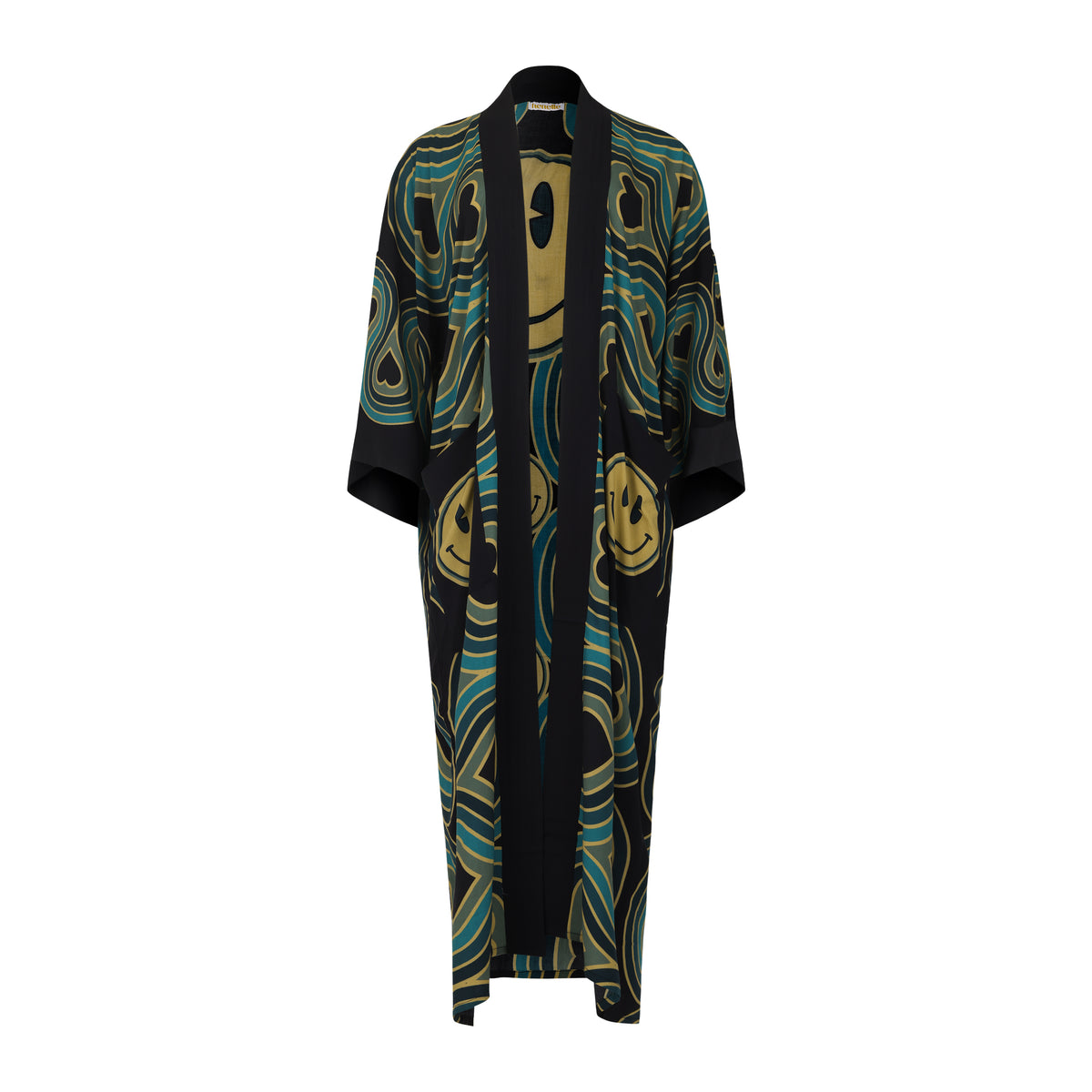 Wonderlust Smiley Duster Robe Blue