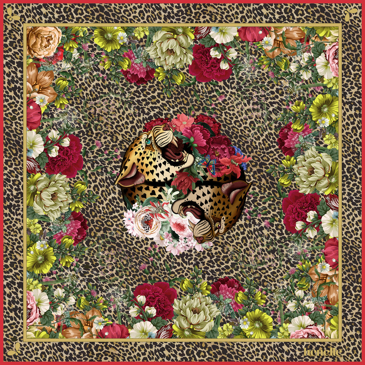 Wild Large Silk Scarf