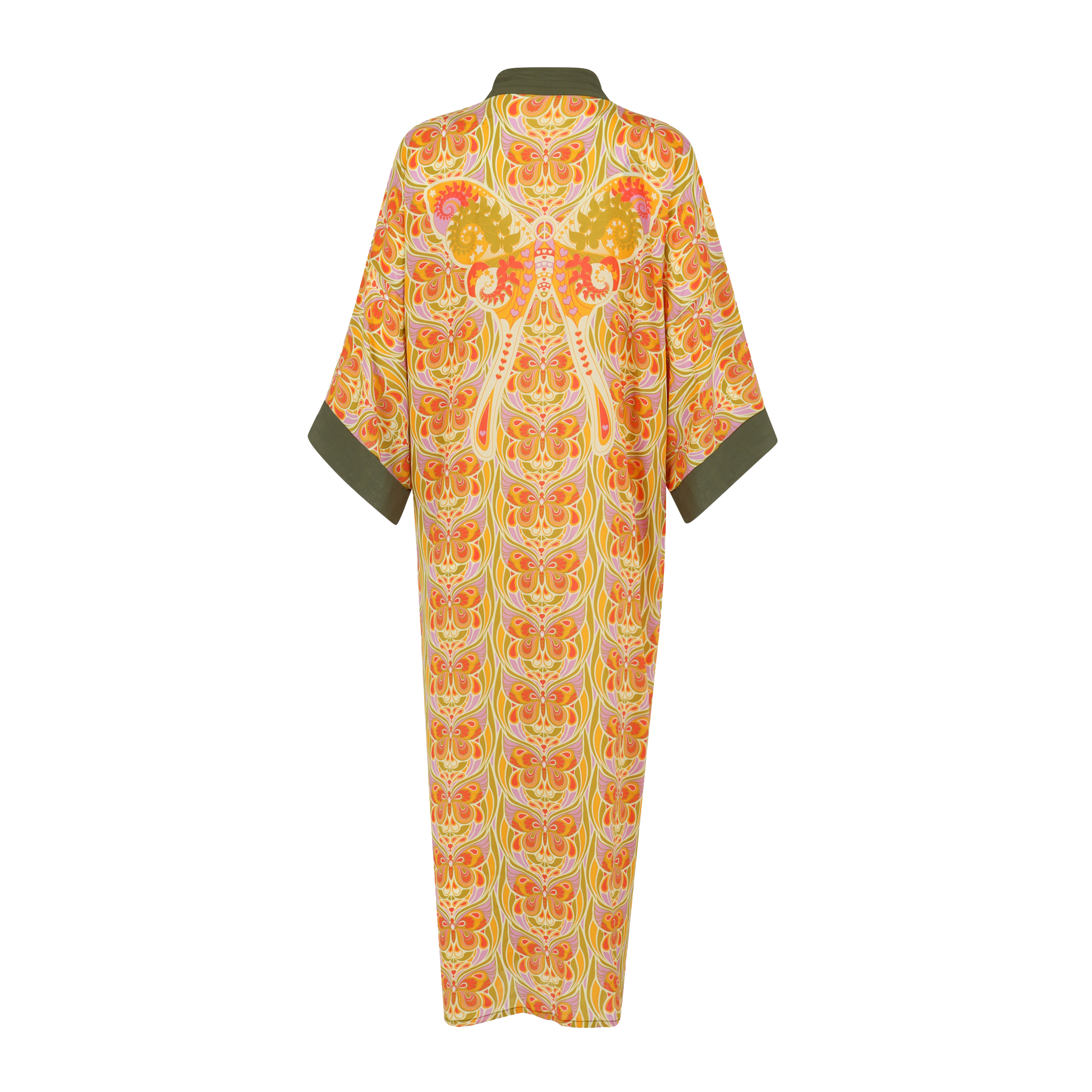 Butterfly Effect Citrus Kimono