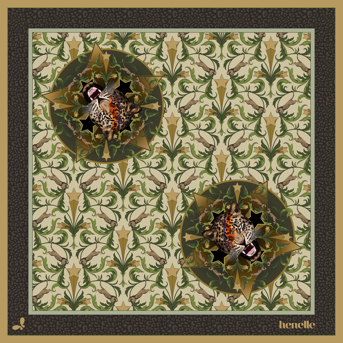 Hollywood Hills Large Silk Scarf
