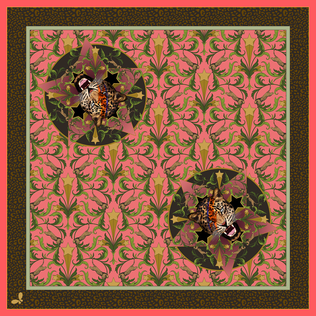 Hollywood & Vine Large Silk Scarf
