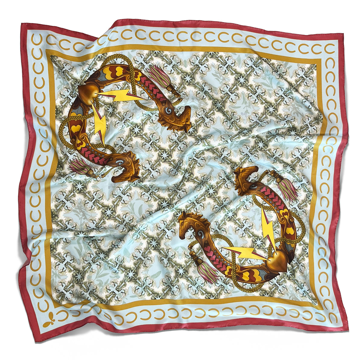 Lucky Pony Large Silk Scarf