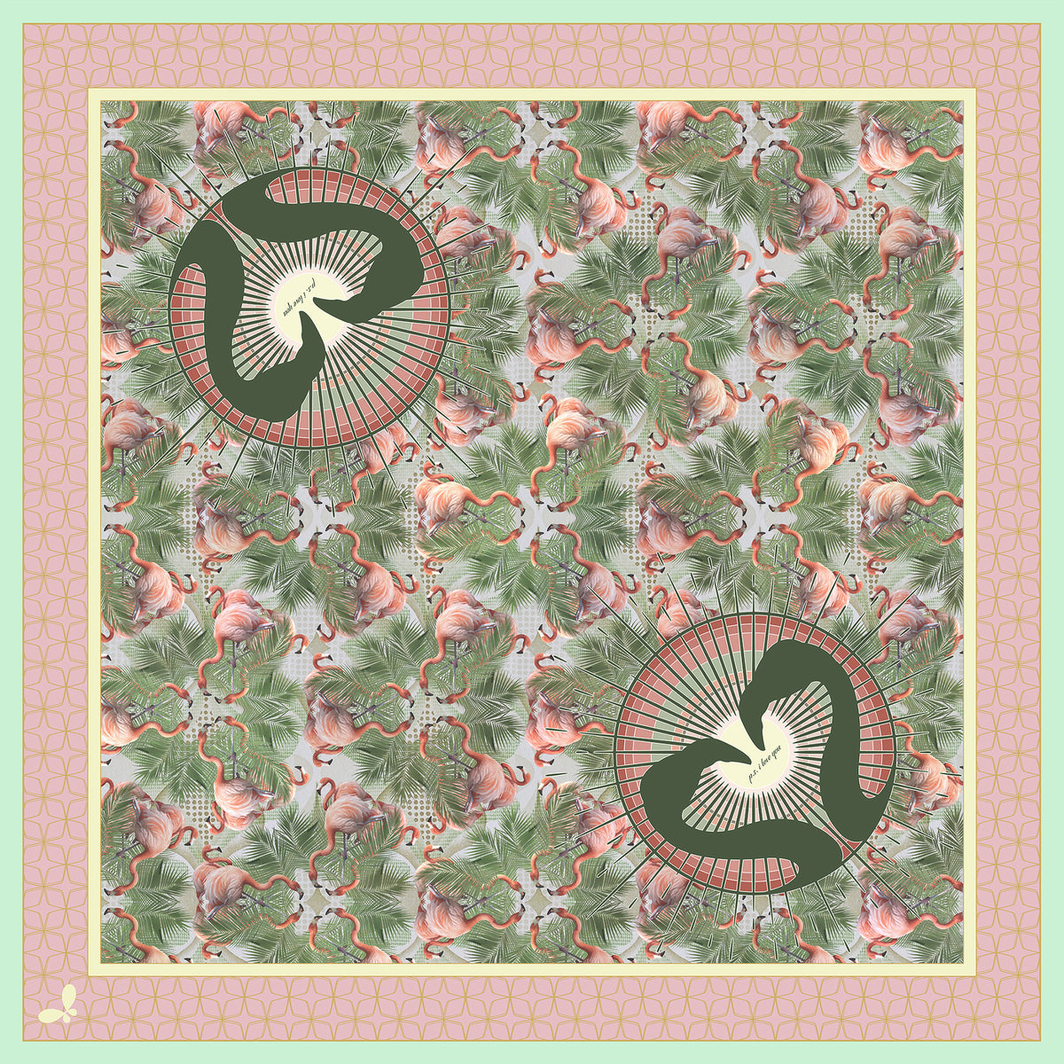 Palm Springs Large Silk Scarf