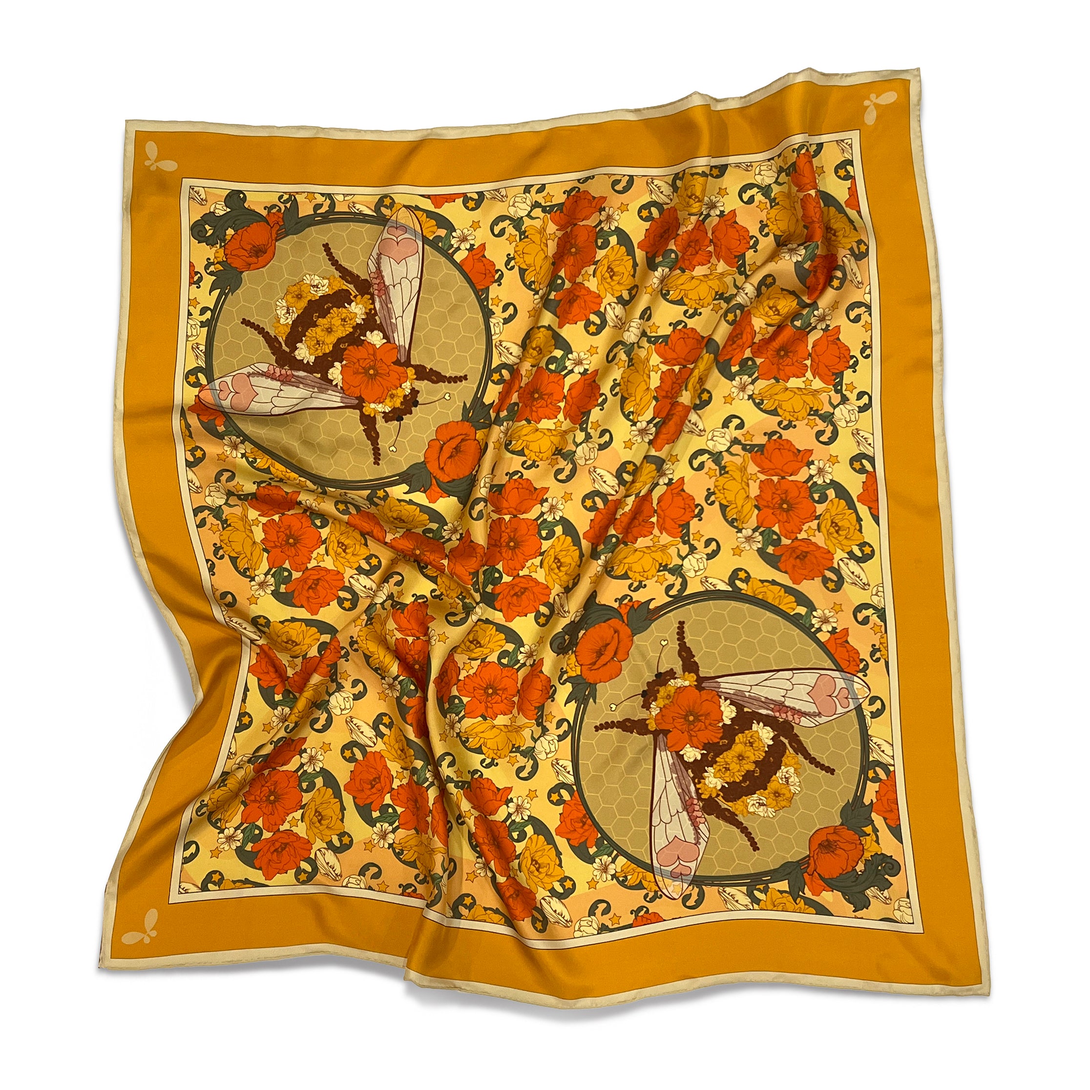 Bloom Large Silk Scarf