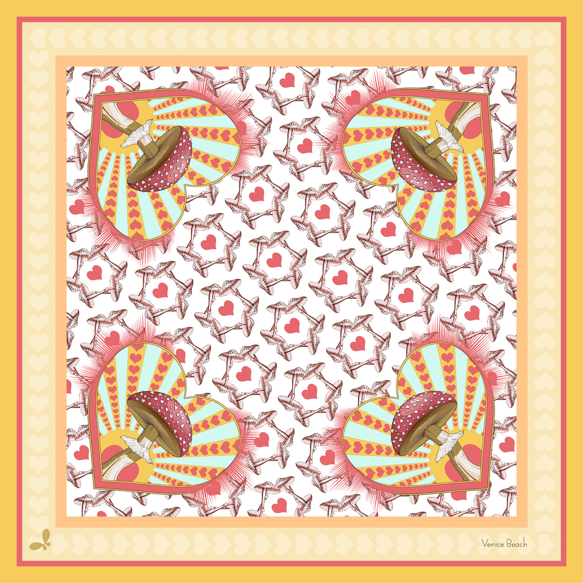 Venice Beach Large Silk Scarf