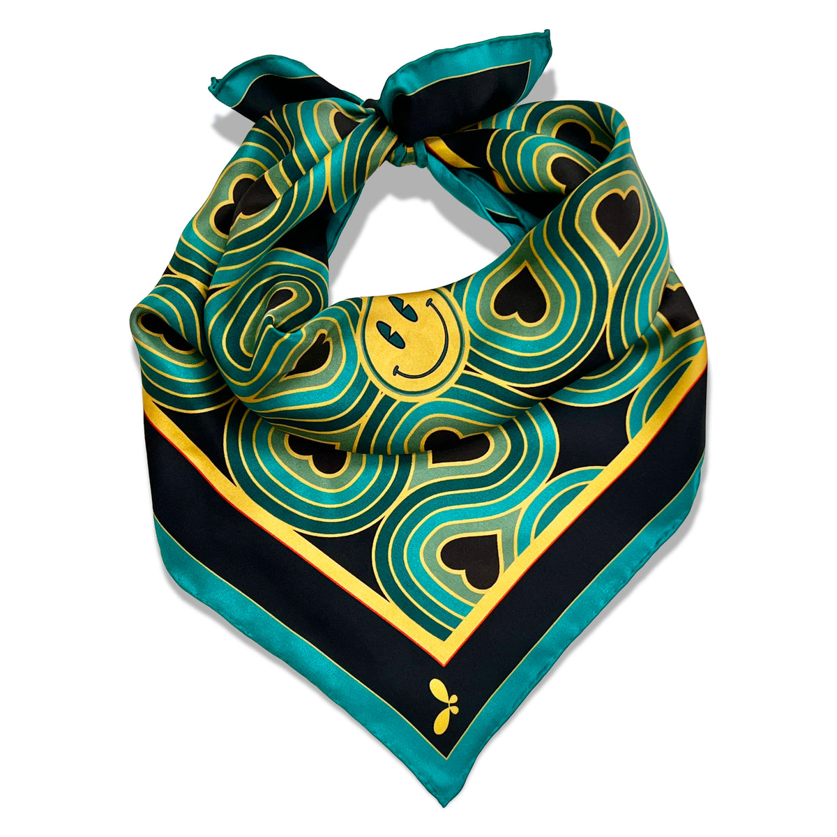Wonderlust Blue Silk Bandana
