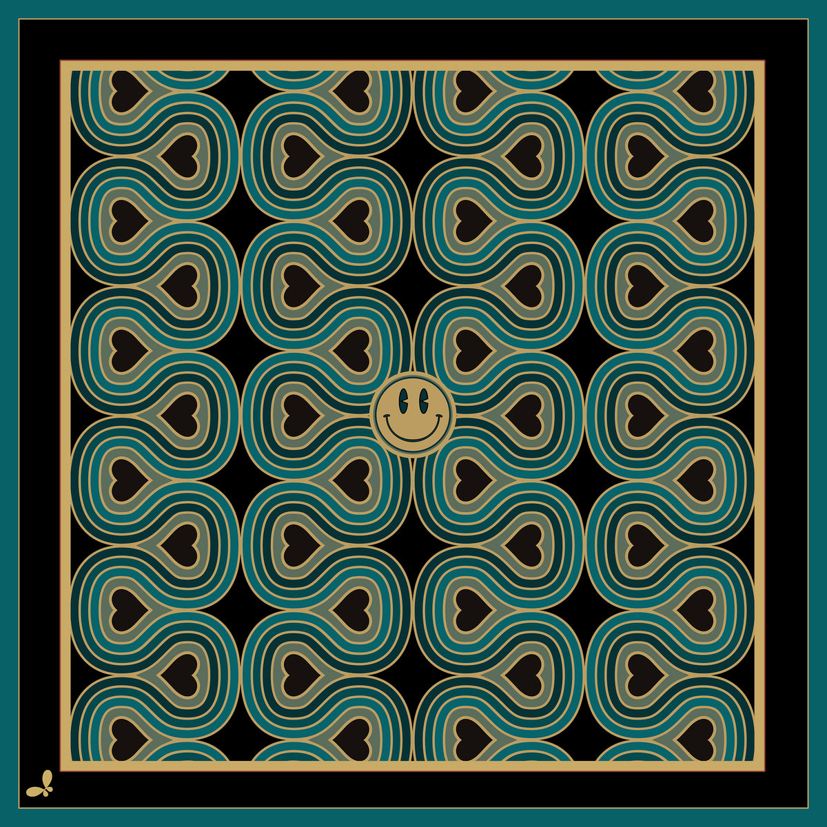 Wonderlust Blue Silk Bandana